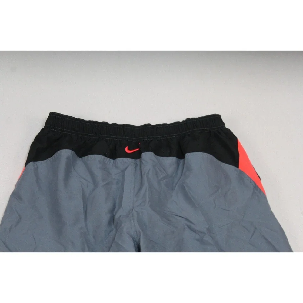 Nike Board Shorts Men XL Gray Excellent Mesh Lined Swim Trunks Drawstring